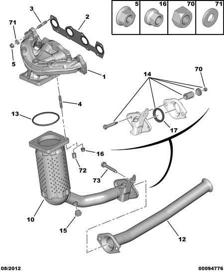 PEUGEOT (DF-PSA) 1709 29 - Gasket, exhaust pipe onlydrive.pro