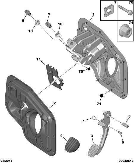 PEUGEOT 4534.52 - Brake Light Switch / Clutch onlydrive.pro