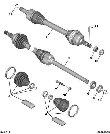 PEUGEOT 3293.A7 - Bellow, drive shaft onlydrive.pro