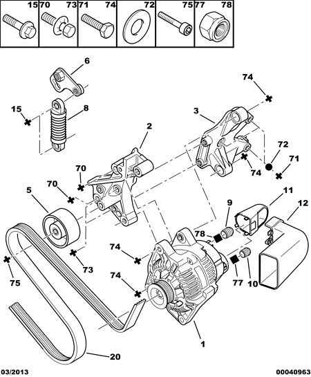 CITROËN 5751.A9 - Belt Tensioner, v-ribbed belt onlydrive.pro