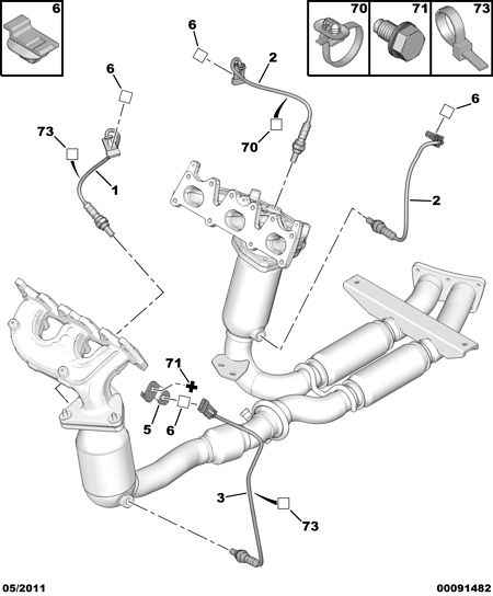 CITROËN 1628 KY - Regulator box exh temp probe: 01 pcs. onlydrive.pro