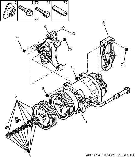 PEUGEOT 6453.AX - Air conditioned compressor detail: 01 pcs. onlydrive.pro