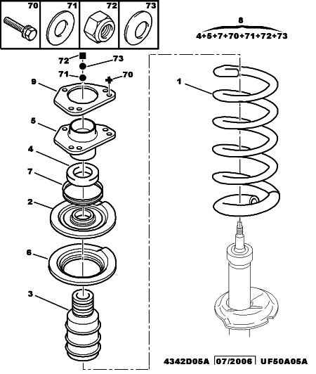 CITROËN 5038 E3 - Top Strut Mounting onlydrive.pro