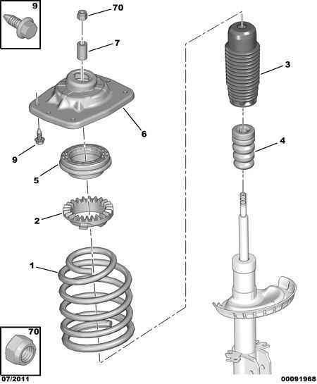 CITROËN 5033.A5 - Rubber Buffer, suspension onlydrive.pro