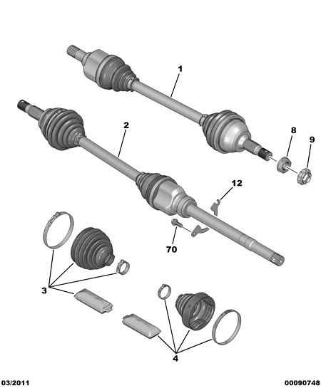 PEUGEOT 14 401 060 80 - Drive Shaft onlydrive.pro