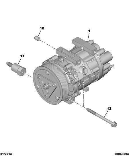 CITROËN 6487.44 - Compressor, air conditioning onlydrive.pro