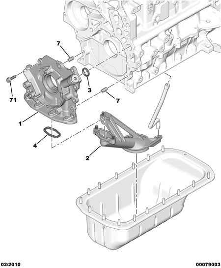 CITROËN 1013 09 - ENGINE OIL PUMP GASKET onlydrive.pro