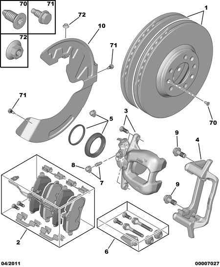 PEUGEOT (DF-PSA) 4254 22 - Тормозные колодки, дисковые, комплект onlydrive.pro