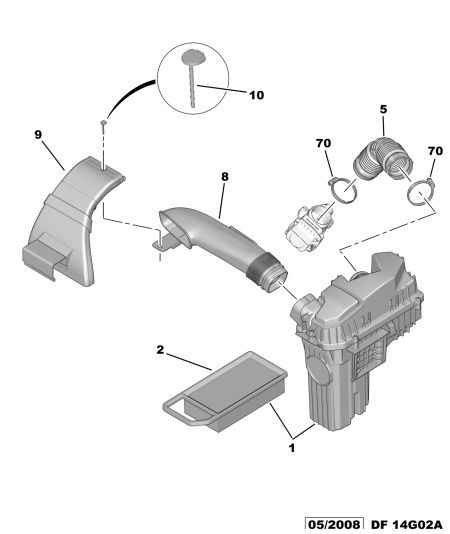 PEUGEOT 1444 CV - Air Filter, engine onlydrive.pro