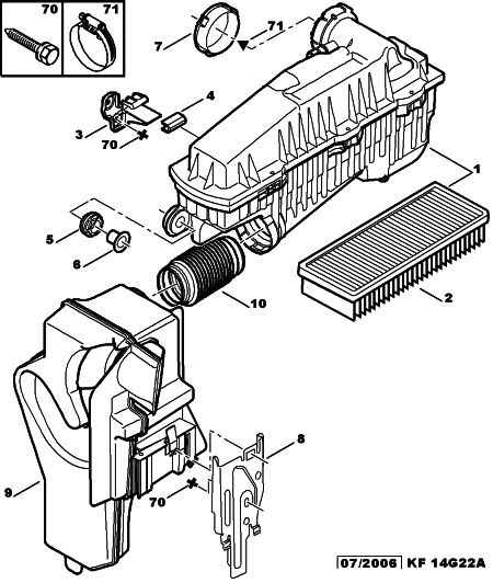 CITROËN 1444 PT - Air Filter, engine onlydrive.pro