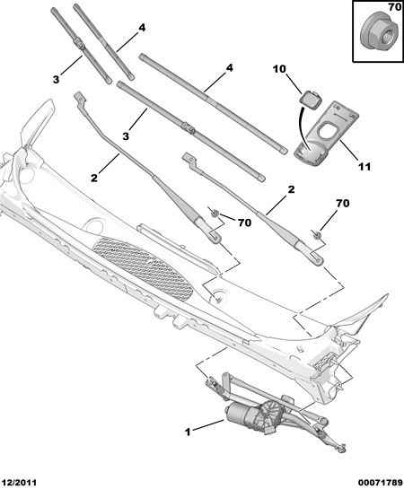 PEUGEOT 6423 44 - Windscreen wiper motor - conrod assy: 01 pcs. onlydrive.pro