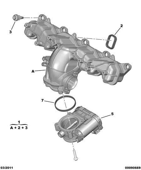 PEUGEOT 96 755 163 80 - Droseļvārsta pievada stiprinājums onlydrive.pro