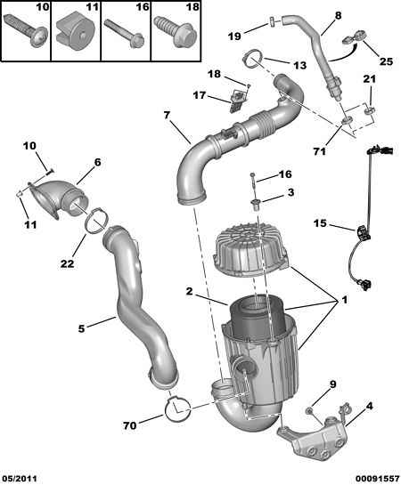 PEUGEOT (DF-PSA) 96 749 588 80 - Ilmamassamittari onlydrive.pro