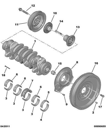 PEUGEOT (DF-PSA) 0514.C6 - Shaft Seal, crankshaft onlydrive.pro