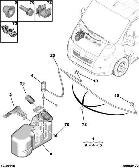 PEUGEOT 6434 C5 - Windscreen washer: 01 pcs. onlydrive.pro