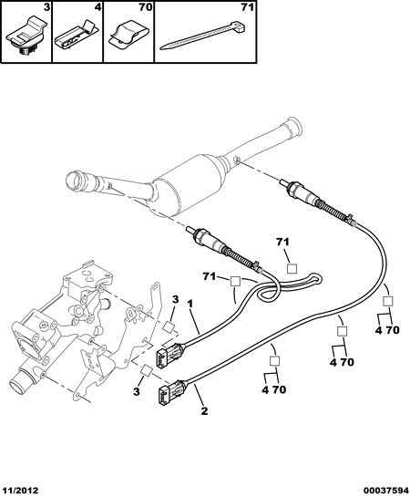 PEUGEOT 1628 QY - Regulator box exh temp probe: 01 pcs. onlydrive.pro