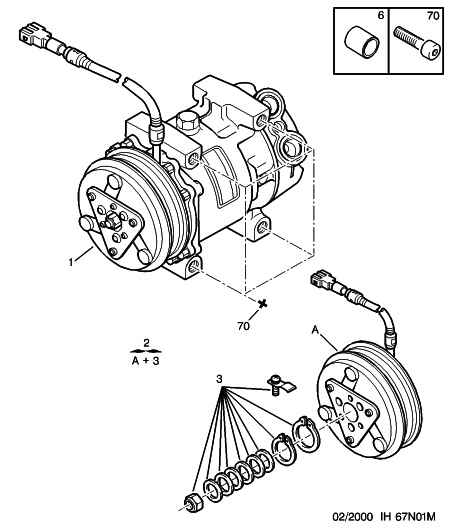 CITROËN 6453.TG - Air conditioned compressor detail: 01 pcs. onlydrive.pro