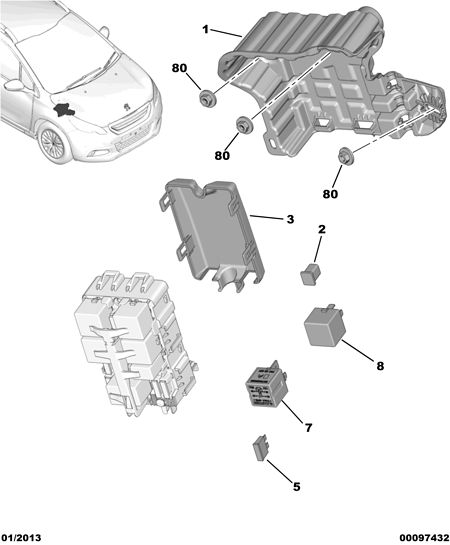 PEUGEOT (DF-PSA) 96 730 621 80 - Relay, low beam onlydrive.pro