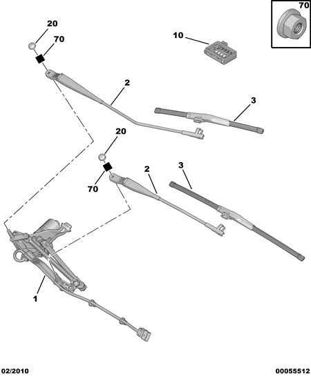 PEUGEOT 6426 YX - Windscreen wiper motor - conrod assy: 01 pcs. onlydrive.pro