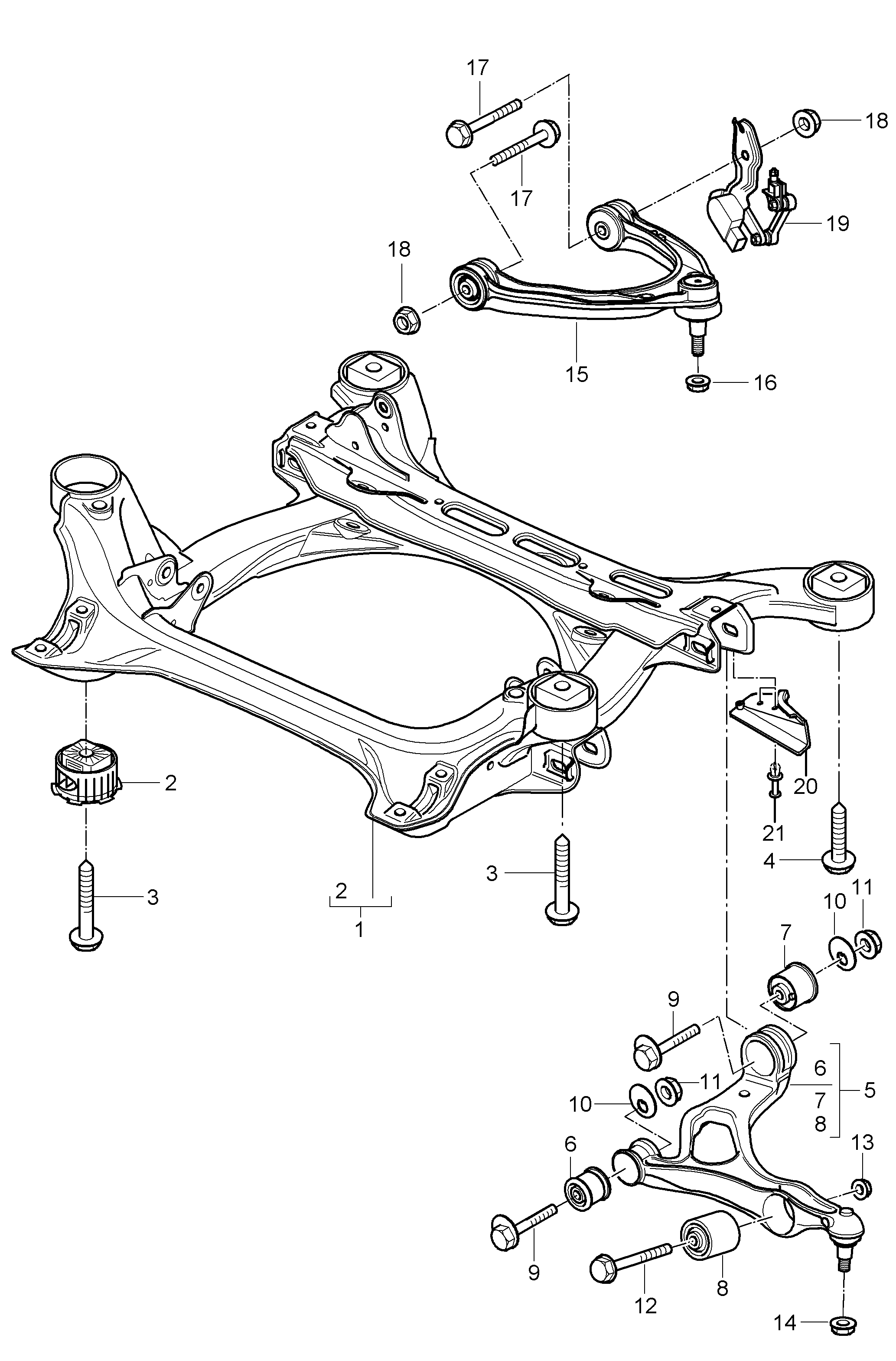 Porsche 955 343 243 01 - Piekare, Šķērssvira onlydrive.pro