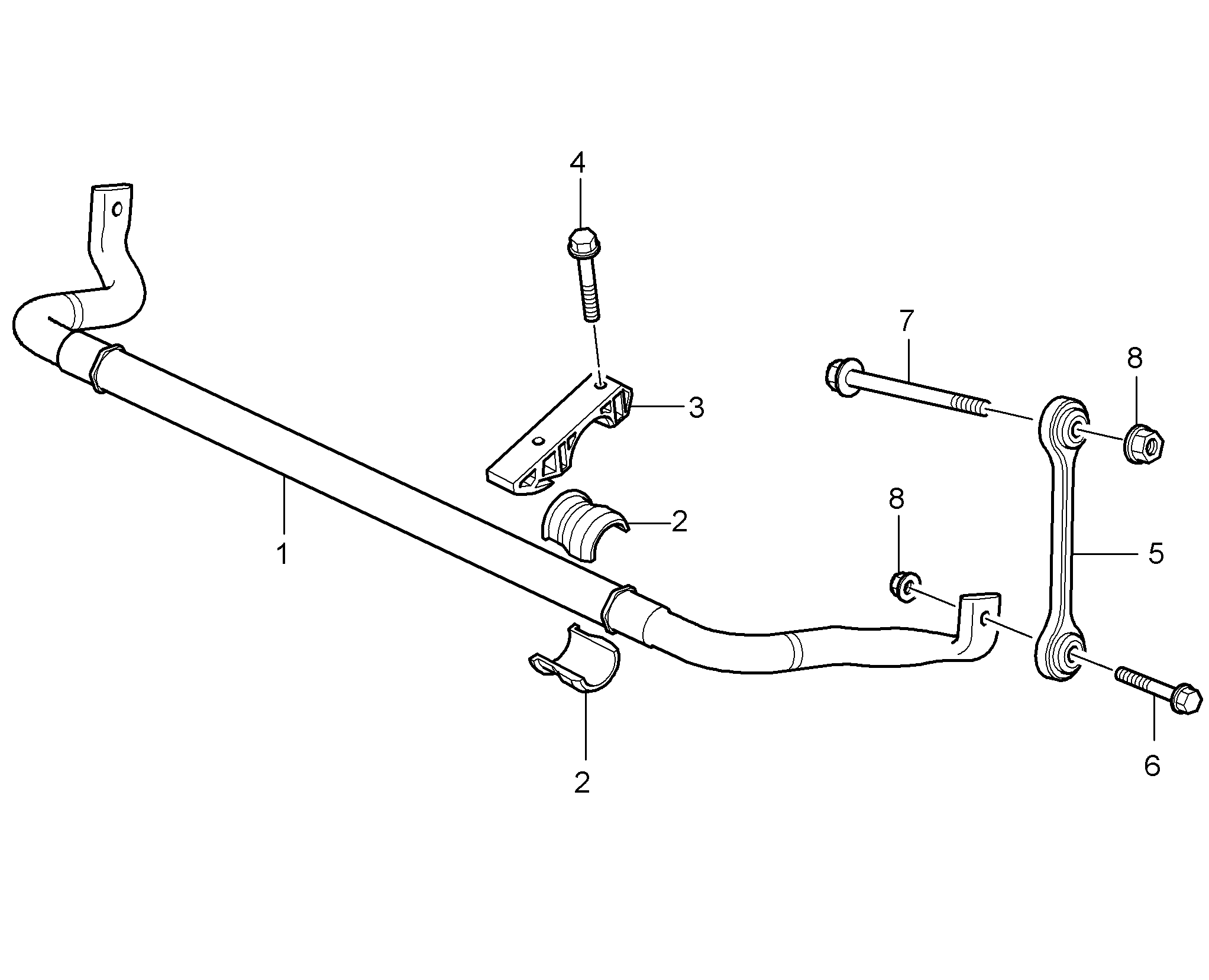 Porsche 955 343 069 00 - Rod / Strut, stabiliser onlydrive.pro