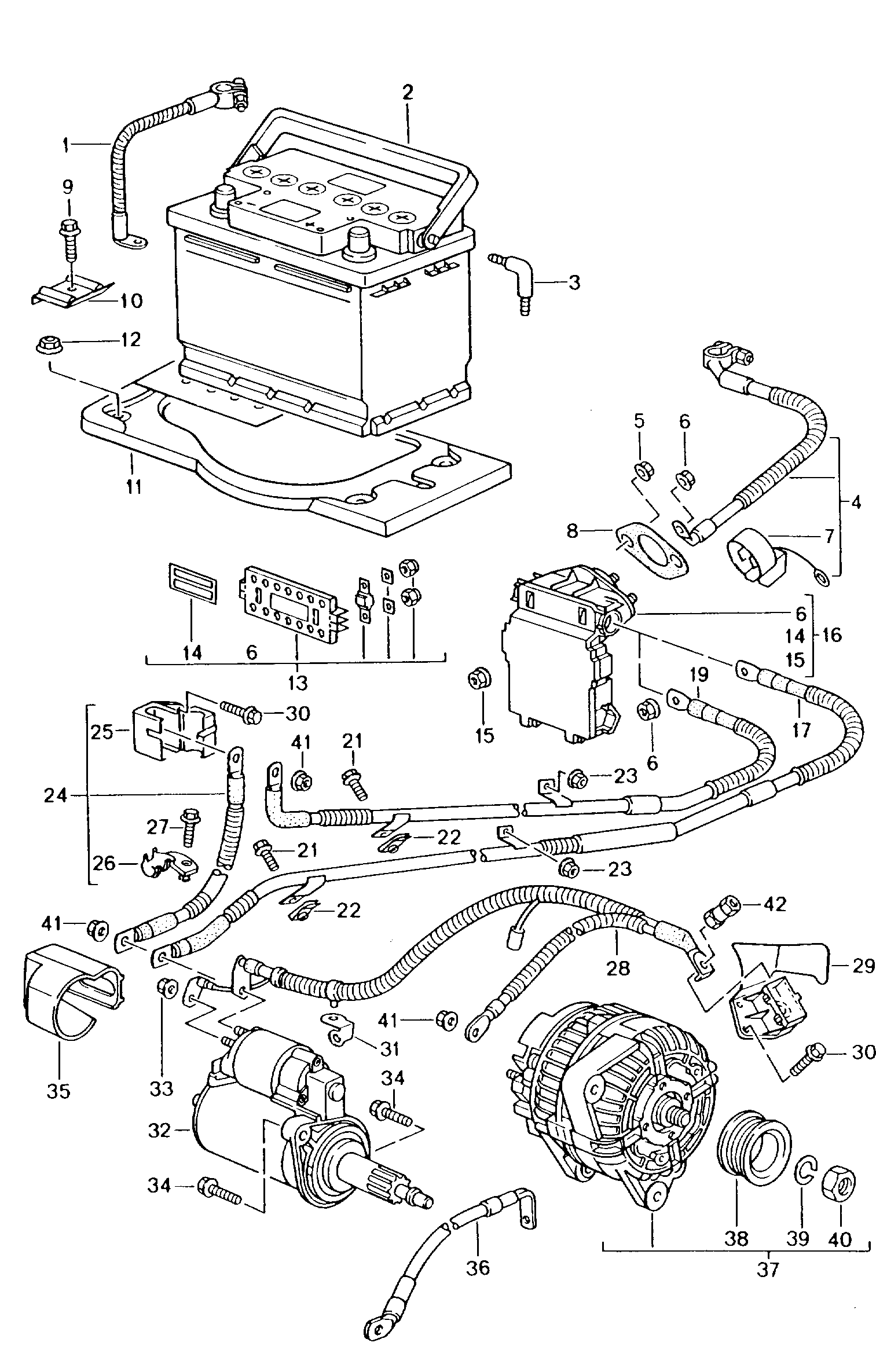 Porsche 99961108020 - Starterio akumuliatorius onlydrive.pro