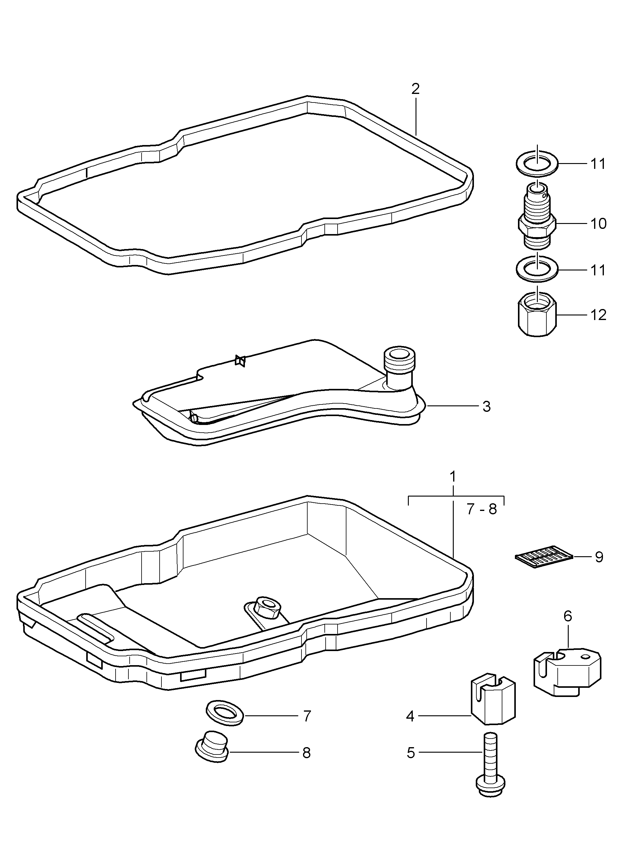 Porsche 722.277.009.5 - Tarvikesarja, öljynvaihto-automaattivaihteisto onlydrive.pro