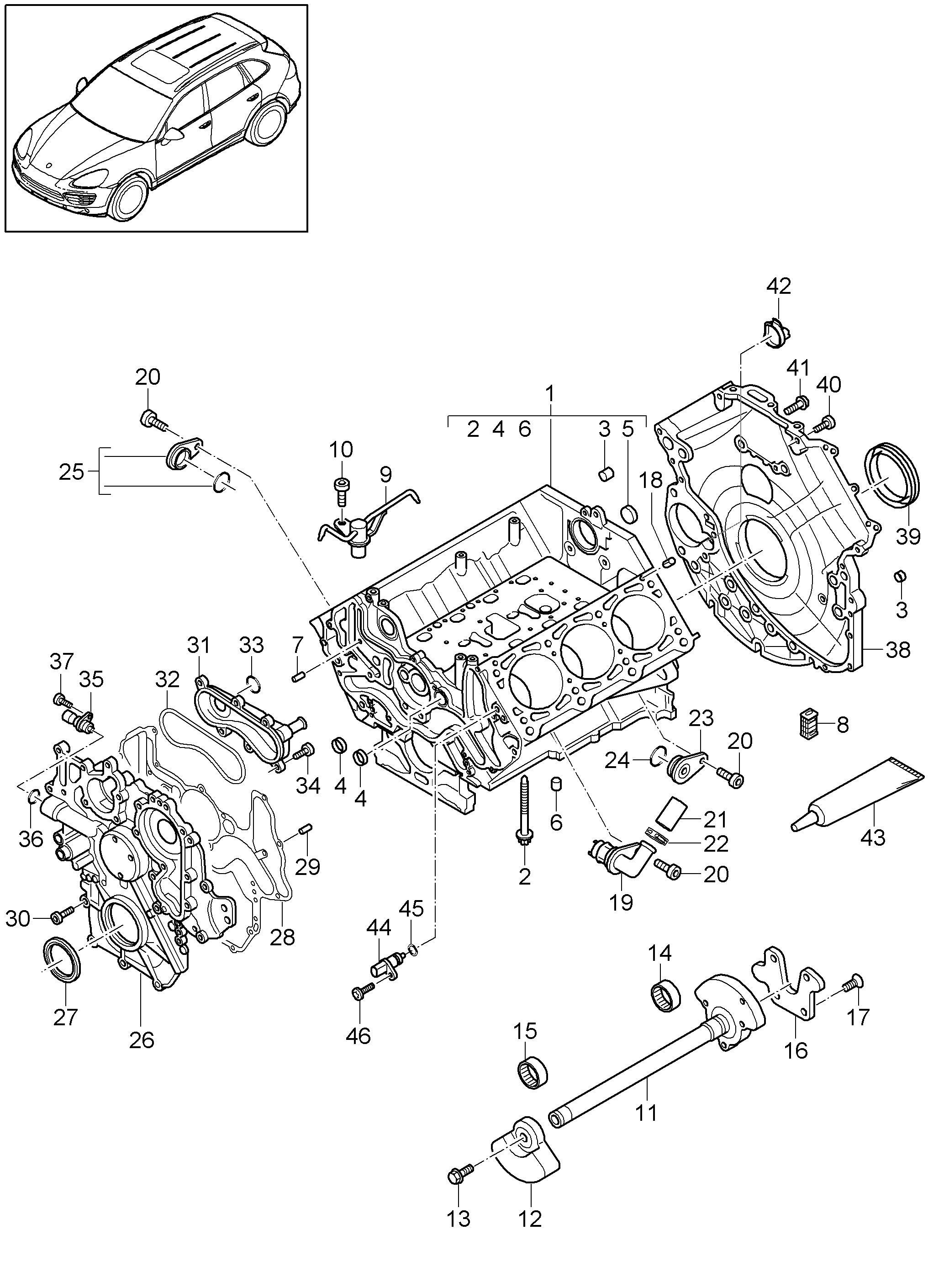 Porsche 958.101.052.00 - Shaft Seal, crankshaft onlydrive.pro