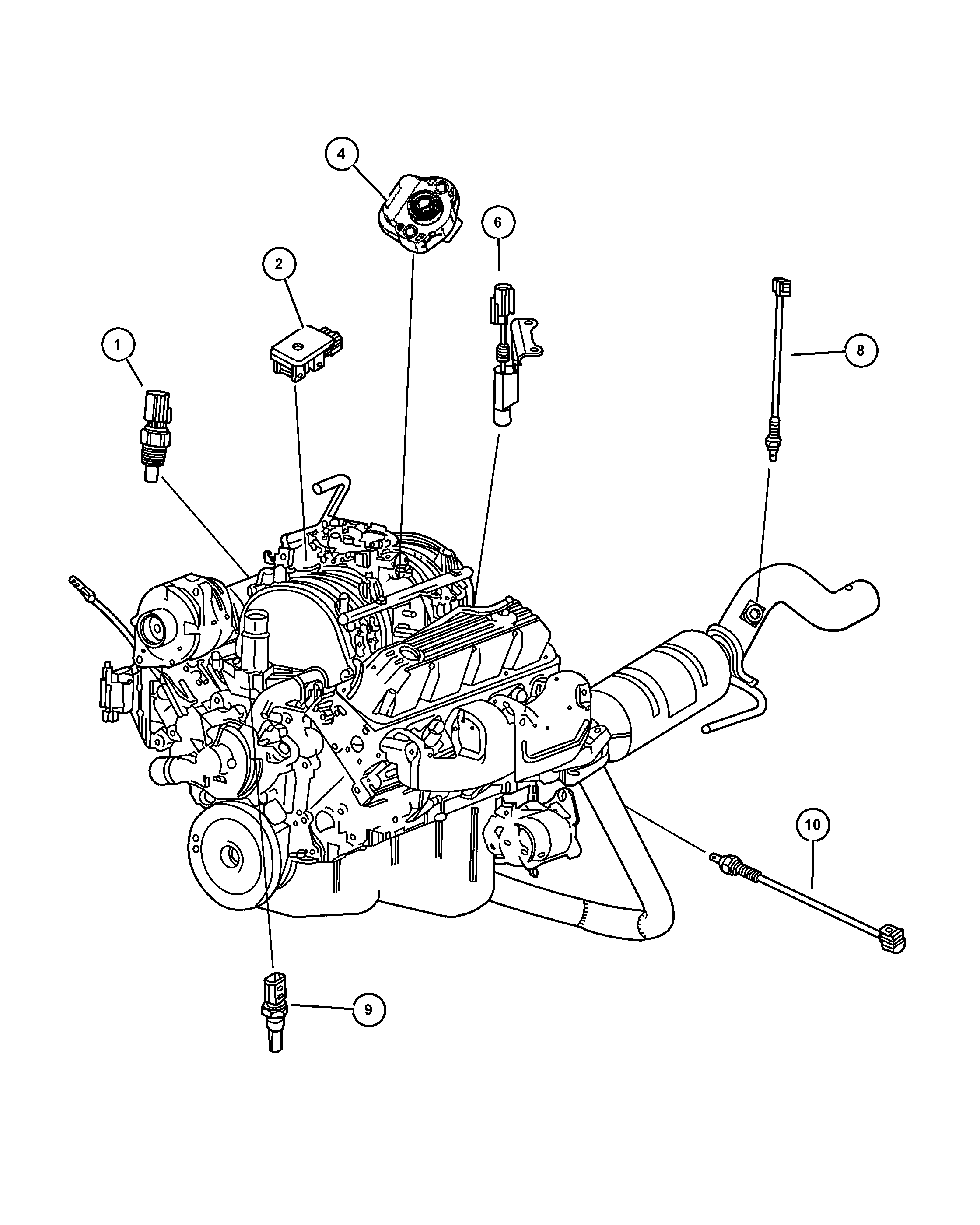 Chrysler 5602 9405 - Sensors - engine: 1 pcs. onlydrive.pro