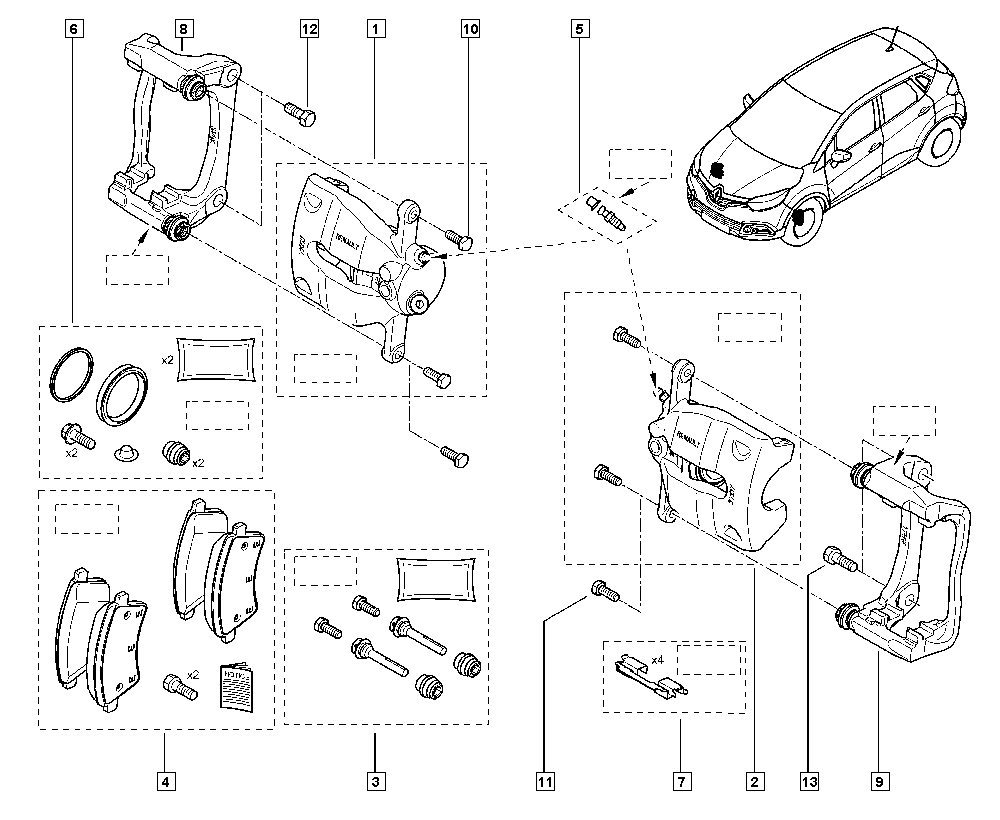 RENAULT 7701208338 - Brake calipers onlydrive.pro