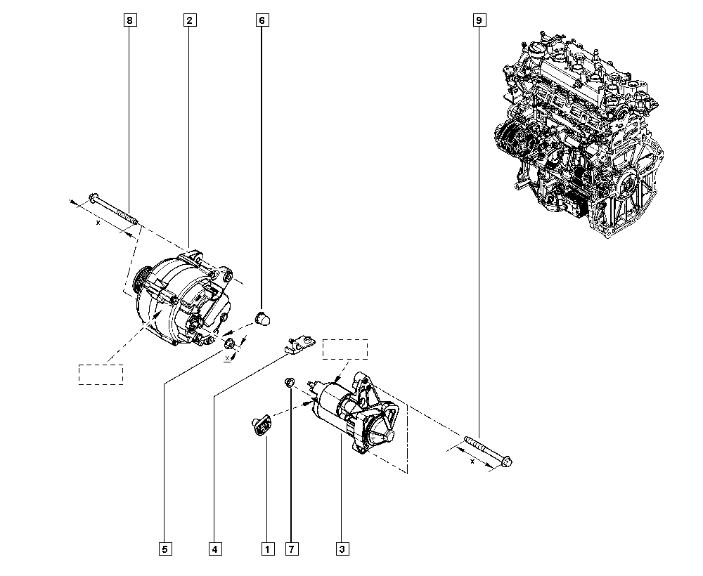 RENAULT 231002854R - Skriemulys, kintamosios srovės generatorius onlydrive.pro