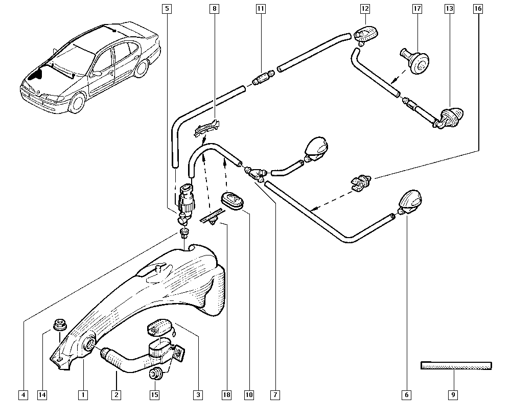 RENAULT 77 00 431 079 - Vandens siurblys, priekinio stiklo plovimas onlydrive.pro