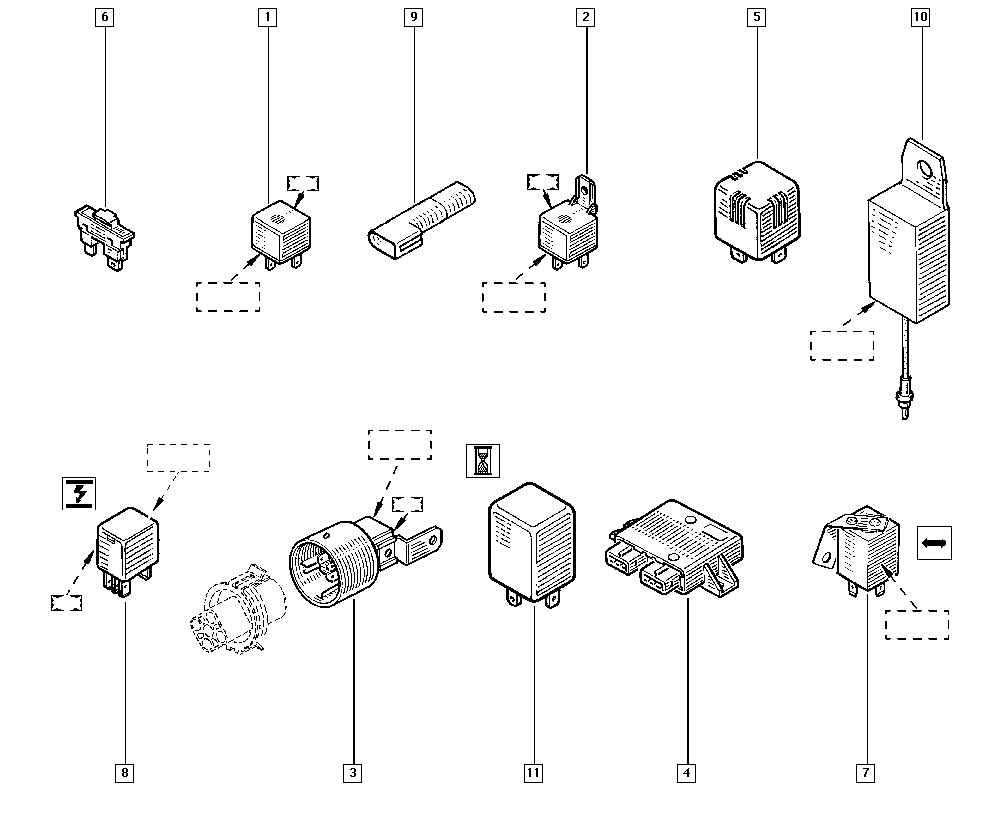 RENAULT 77 00 414 484 - Electrical relays onlydrive.pro