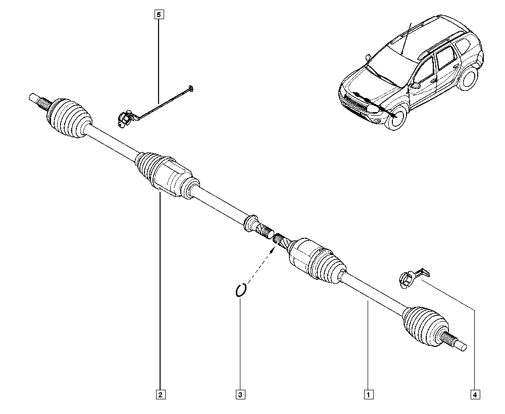 RENAULT 391016521R - Driveshaft onlydrive.pro