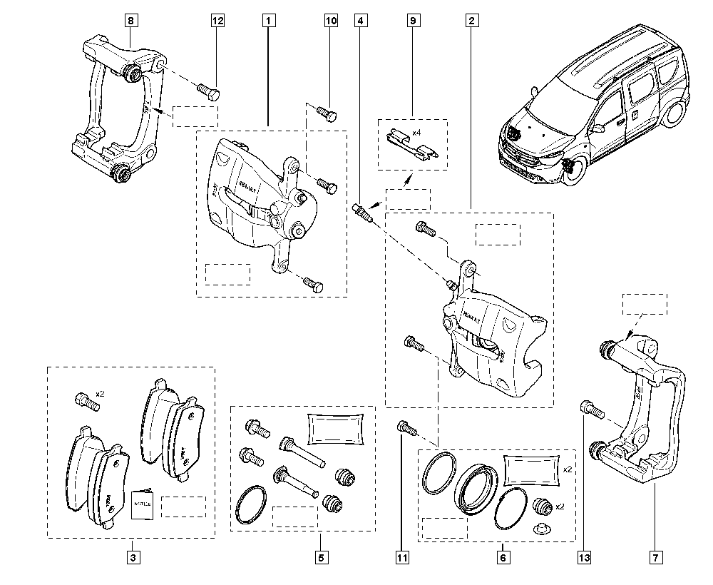 RENAULT 41 06 047 75R - Brake Pad Set, disc brake onlydrive.pro