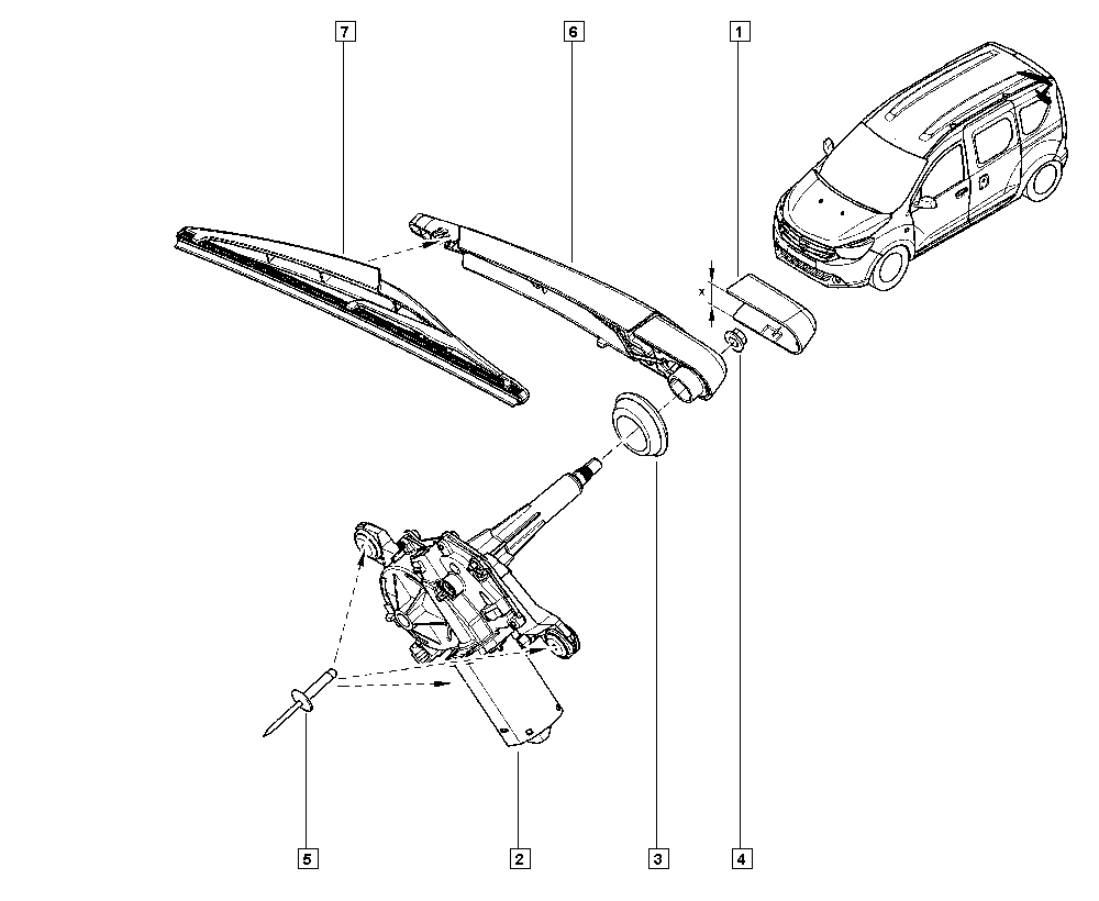 RENAULT 287908637R - Wipers onlydrive.pro