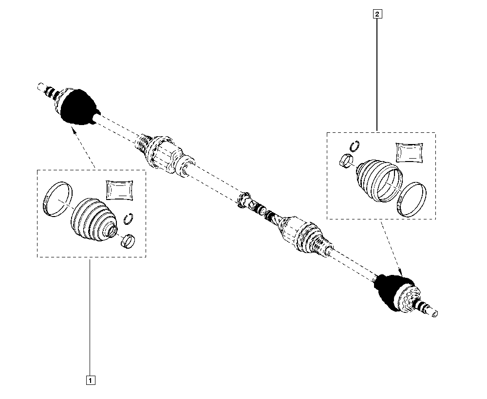RENAULT 392413336R - Driveshaft onlydrive.pro