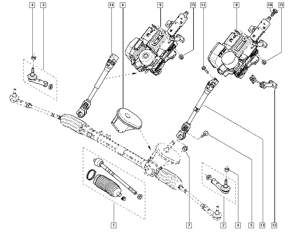 RENAULT 7701475843 - Stūres šķērsstiepņa uzgalis onlydrive.pro