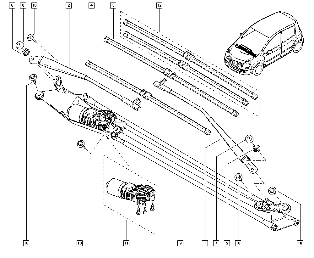 RENAULT 288908630R - Pyyhkijänsulka onlydrive.pro