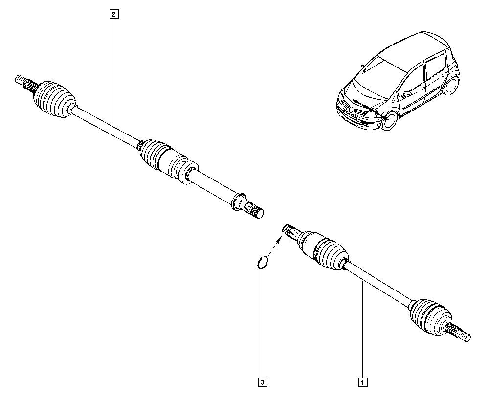 RENAULT 8200341698 - Joint Kit, drive shaft onlydrive.pro