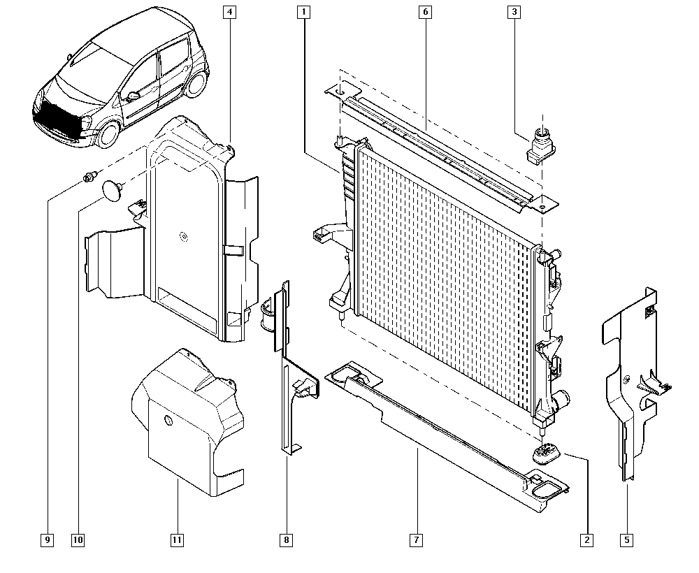 NISSAN 8200138738 - Radiators, Motora dzesēšanas sistēma onlydrive.pro