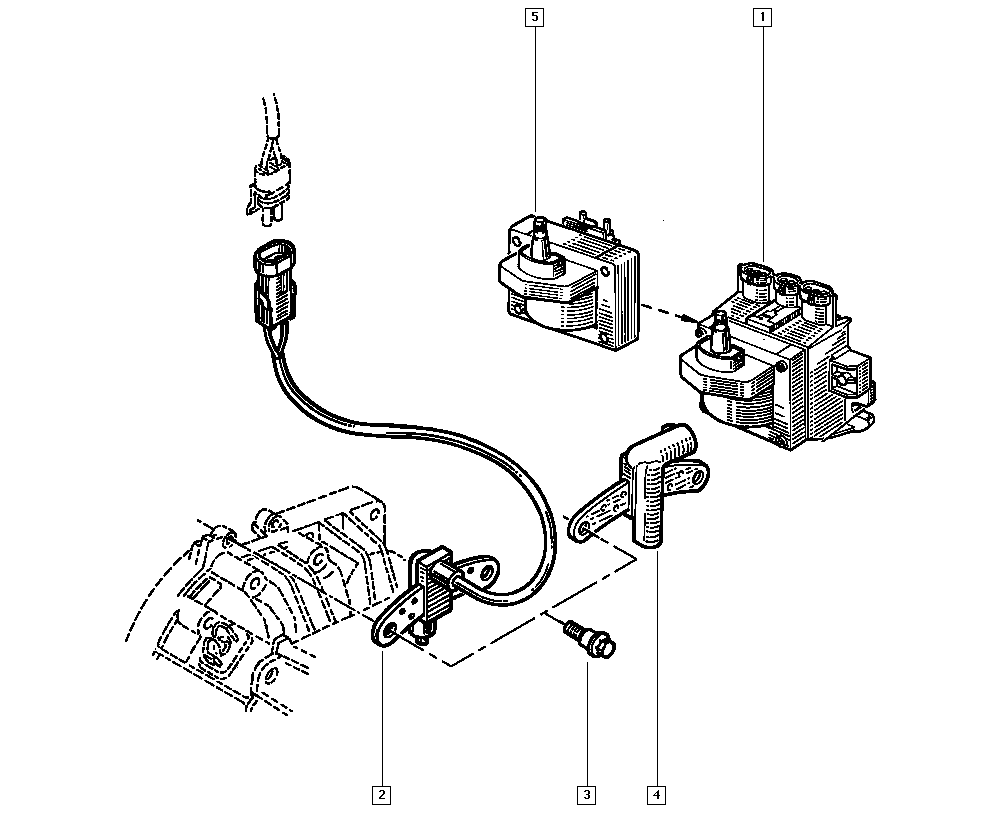 RENAULT 77 00 855 719 - Sensor, crankshaft pulse onlydrive.pro