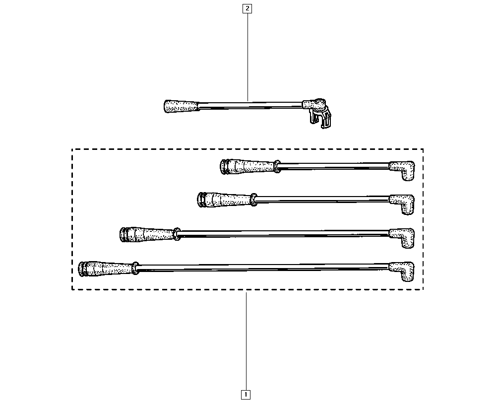 RENAULT 77 00 742 835 - Ignition Cable Kit onlydrive.pro