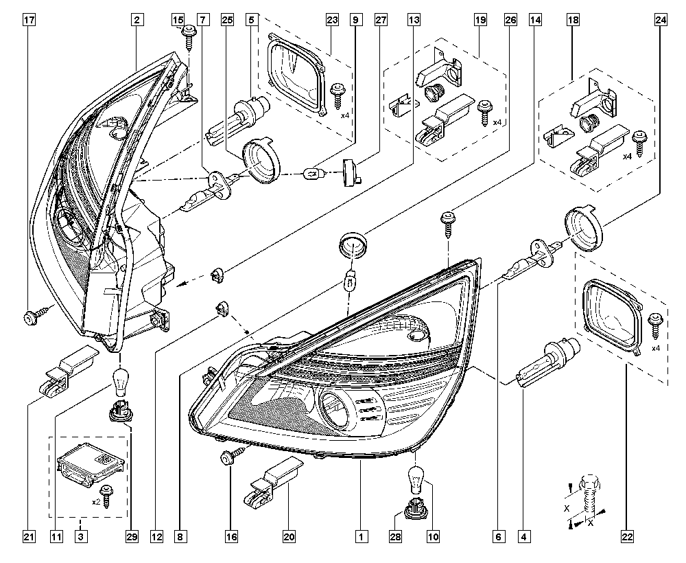 RENAULT 7701208945 - Headlamp onlydrive.pro