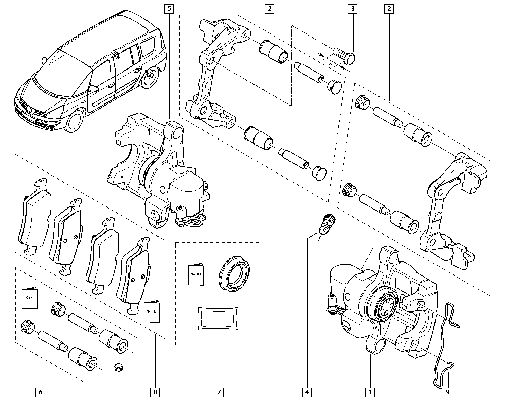 RENAULT 7701206601 - Guide Sleeve Kit, brake caliper onlydrive.pro