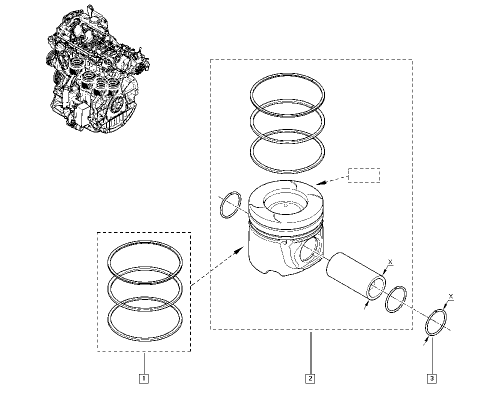 RENAULT 7701477817 - Piston onlydrive.pro