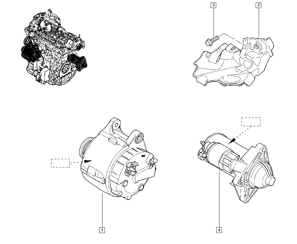 RENAULT 82 00 621 305 - Alternator - starter motor onlydrive.pro