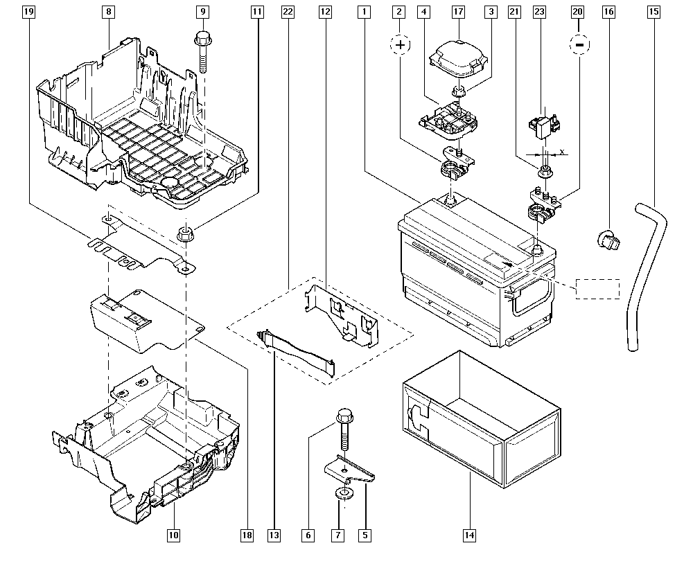 RENAULT 7711419085 - Battery onlydrive.pro