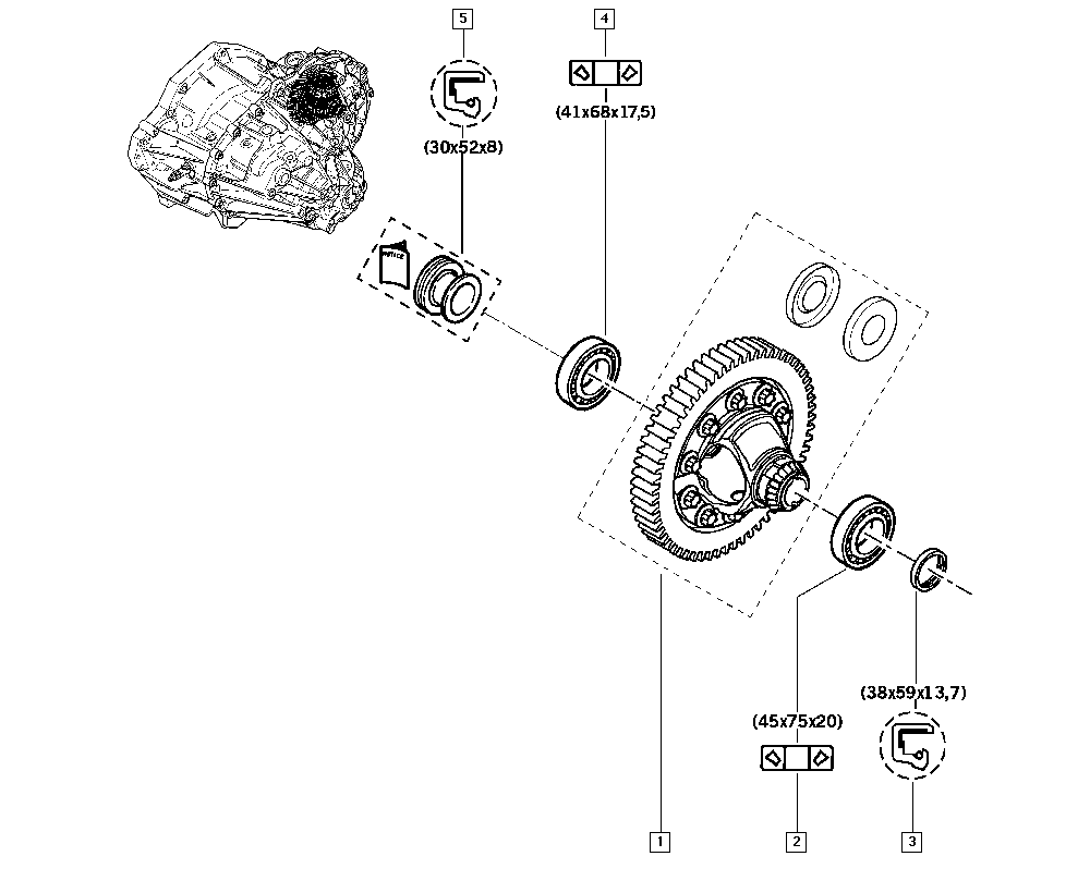 RENAULT 383421561R - Уплотняющее кольцо, дифференциал onlydrive.pro