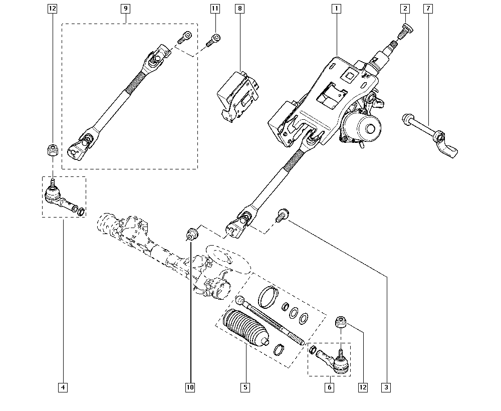 RENAULT 77 01 474 492 - Stūres šķērsstiepņa uzgalis onlydrive.pro